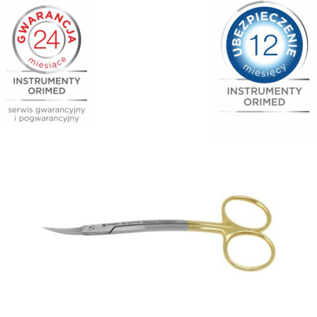 Nożyczki La Grange o długości 12 cm, utwardzane węglikiem spiekanym (TC).