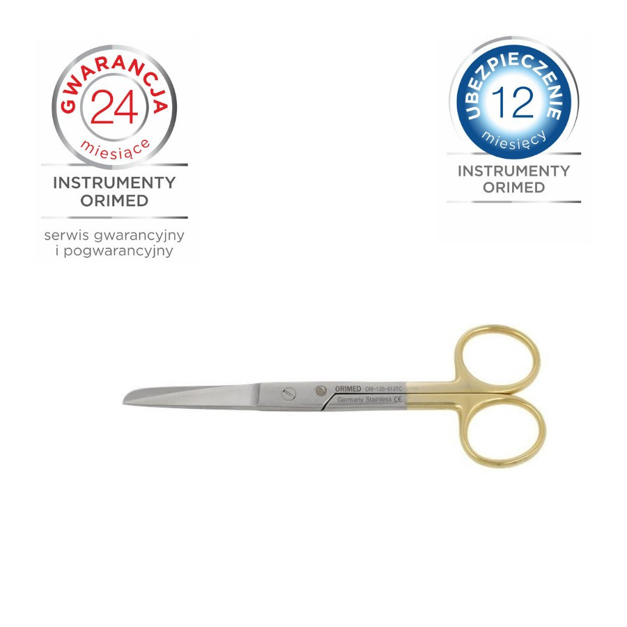 Nożyczki Chirurgiczne ostro-tępe, proste, dł. 14,5 cm