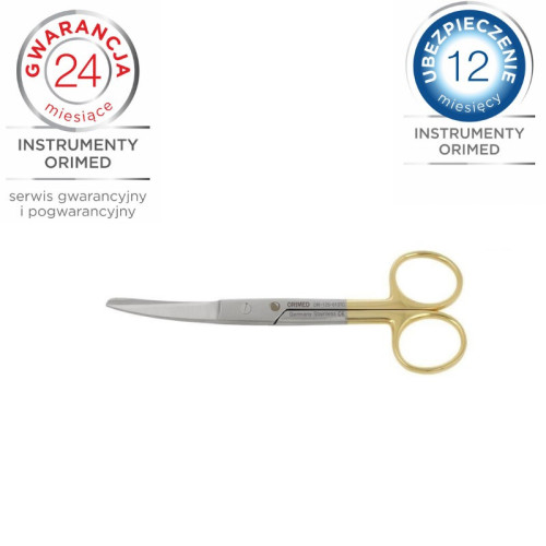 Nożyczki Chirurgiczne ostro-tępe, wygięte, dł. 14,5 cm