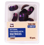 Formówki sekcyjne profilowane tytanowe (op. 10 szt.) duże - 0.030 mm soft (1.0973T) - TOR VM