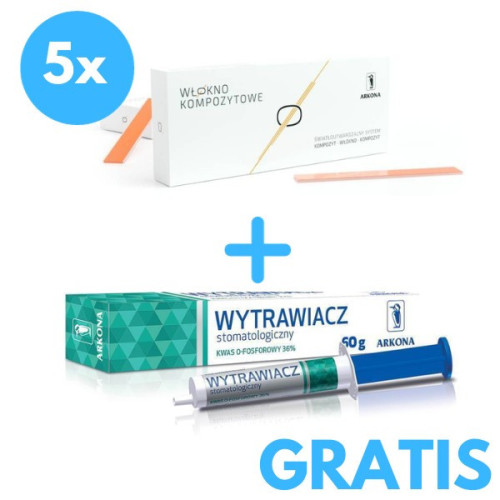 5 x Włókno Kompozytowe Arkona + Gratis Wytrawiacz Arkona  60 g
