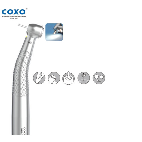 Turbina ze światłem Coxo CX207-F H15-SP4 (mała głowka, generator LED, spray, push-button)
