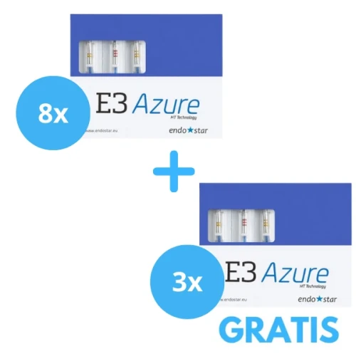 3 x Endostar Azure 6 szt + Gratis 2 x Vittra APS ( Dowolne Strzykawki )