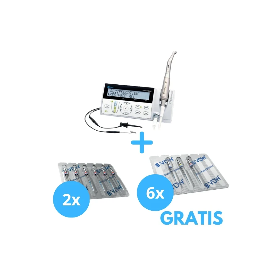 VDW GOLD RECIPROC + Gratis (VDW ROTATE 3szt 25mm) + (VDW ROTATE 6szt 25.04/25 mm)