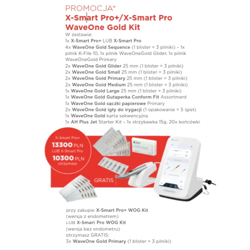 X-Smart Pro+/X-Smart Pro - Zestaw WaveOne Gold Kit