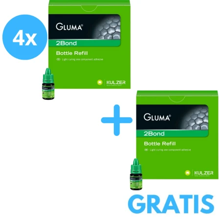 4x Gluma Bond 2bond 4ml + 1 x Gluma 2Bond 4ml