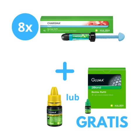 8x CHARISMA OPAL 4g + Gratis Gluma Bond Universal lub Gluma2Bond