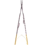 Igłotrzymacz mikro Twist TC, z zamkiem, wygięty 17,5 cm (2000-66)