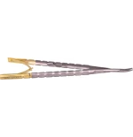 Igłotrzymacz mikro Twist TC, z zamkiem, wygięty 17,5 cm (2000-66)