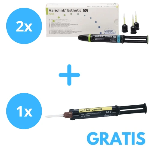 2 x Variolink Esthetic DC 5g + Gratis 1 x ZirCad 8,5g