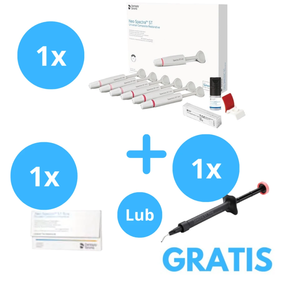 Neo Spectra ST Eco Kit HV lub LV + Gratis  8 x Neo Spectra ST flow A2/A3 Kampiule lub Neospectra Flow Strzykawka A2