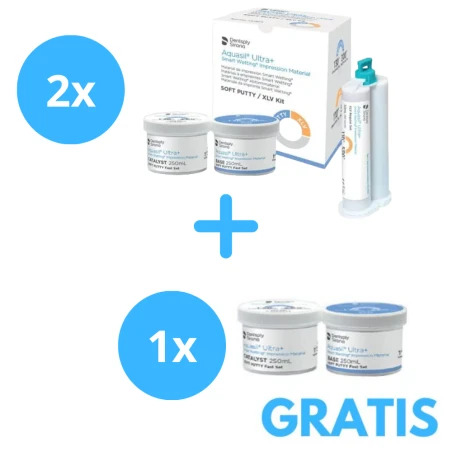 2 x Aquasil Ultra+ ( 2x250ml) + 1 nabój LV/XLV + Gratis Aquasil Ultra + I Warstwa (2x250ml )