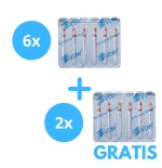 6 x Reciproc Blue + Gratis 2 x  Reciproc Blue w rozmiarze R25/25mm   ( 4-18 Wrzesień 2024 )