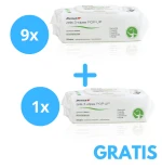 9 x Chusteczki Zeta 3 wipes Pop-Up Zhermack 100szt + Gratis 1 opakowanie  Chusteczki Zeta 3 wipes Pop-Up