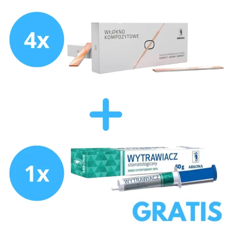 4x WŁÓKNO KOMPOZYTOWE + Gratis 1 WYTRAWIACZ 60g