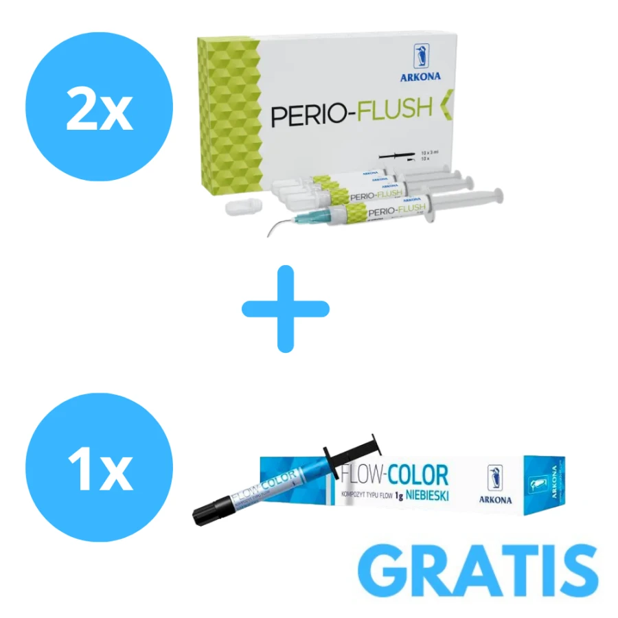 2 x Perio-Flush + Gratis 1 x Flow Color