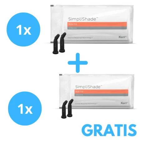 1 x SimpliShade Bulk Fill ( 20x0,25g ) + Gratis SimpliShade Bulk Fill ( 20x0,25g )