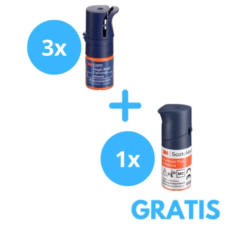 3 x Single Bond Universal + Gratis 1 x Scotchbond Universal Plus