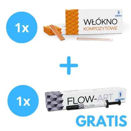1 x WŁÓKNO KOMPOZYTOWE + Gratis  1 x FLOW ART 2g