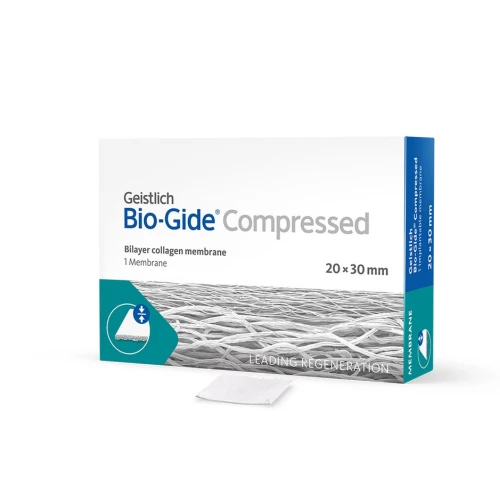 GEISTLICH BIO-GIDE COMPRESSED DWUSTRONNA MEMBRANA KOLAGENOWA 20x30mm