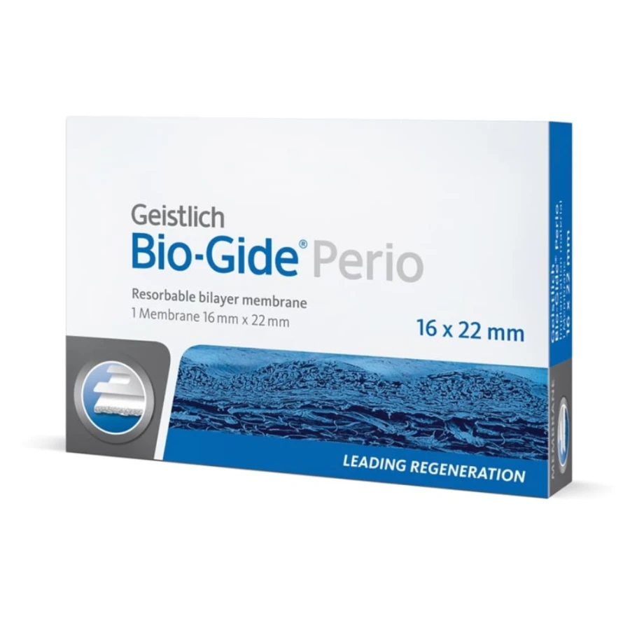 GEISTLICH BIO-GIDE PERIO DWUSTRONNA MEMBRANA KOLAGENOWA 16x22mm GEISTLICH BIO-GIDE PERIO DWUSTRONNA MEMBRANA KOLAGENOWA 16x22mm