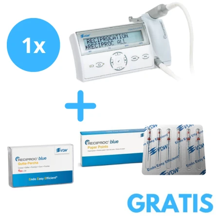 VDW Silver Reciproc + Gratis 2 x Reciproc Blue R25/25mm + 1 x Reciproc Blue Gutaperka + Sączki Assortyment