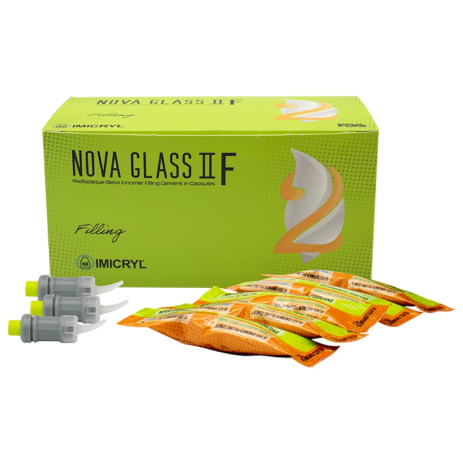 Nova Glass II F Glasjonomer Chemoutwardzalny 50 kapsułek Nova Glass II F Glasjonomer Chemoutwardzalny 50 kapsułek