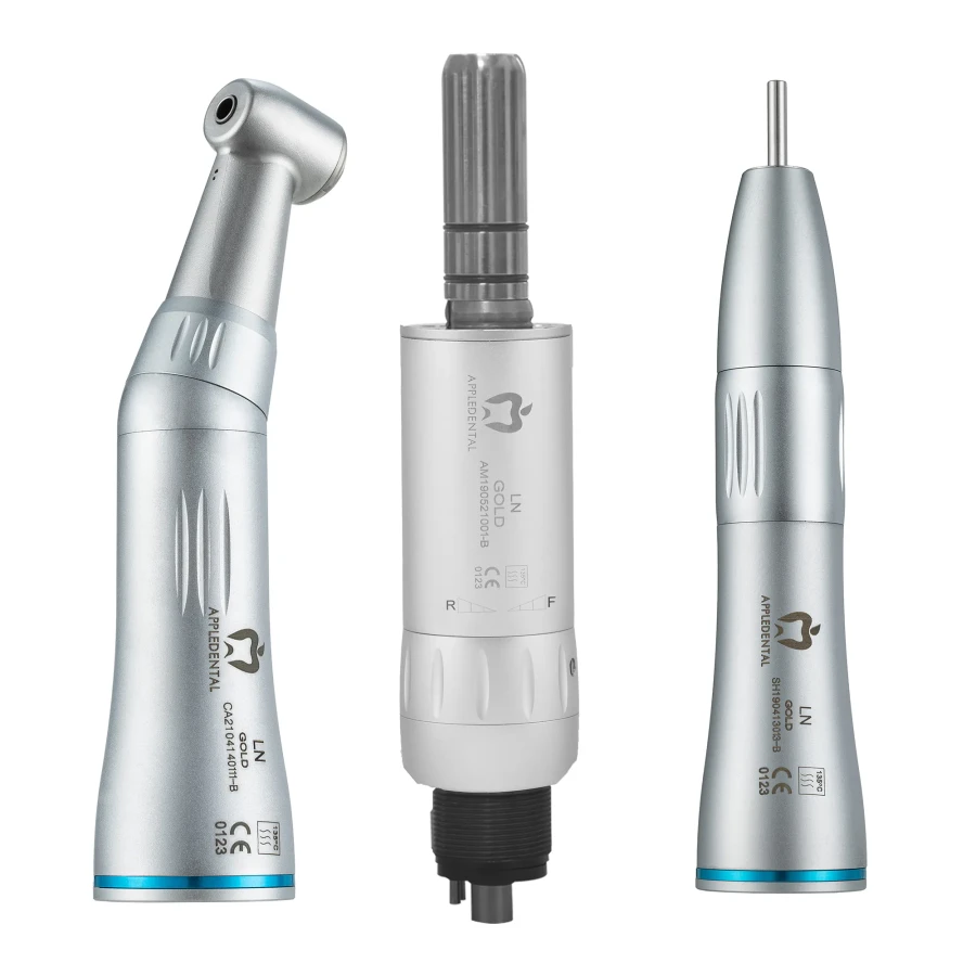 APPLEDENTAL zestaw GOLD (Kątnica, Prostnica, Mikrosilnik Pneumatyczny) APPLEDENTAL zestaw GOLD (Kątnica, Prostnica, Mikrosilnik Pneumatyczny)