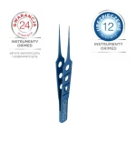 Pęseta Oczna Mikrochirurgiczna tytanowa, prosta, ząbki 1x2, dł. 8,5 cm