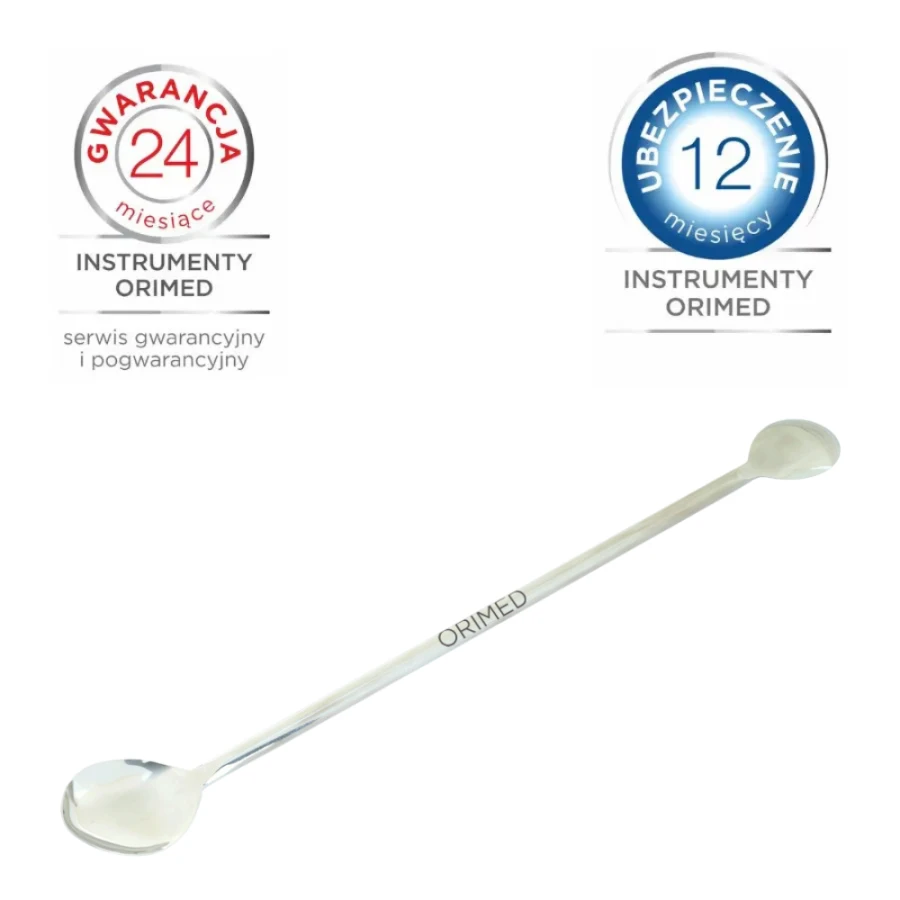 ŁYŻECZKA LABORATORYJNA - Dwustronna, wym. 45 x 35 mm/25 x 20 mm, dł. 25 cm ŁYŻECZKA LABORATORYJNA - Dwustronna, wym. 45 x 35 mm/25 x 20 mm, dł. 25 cm
