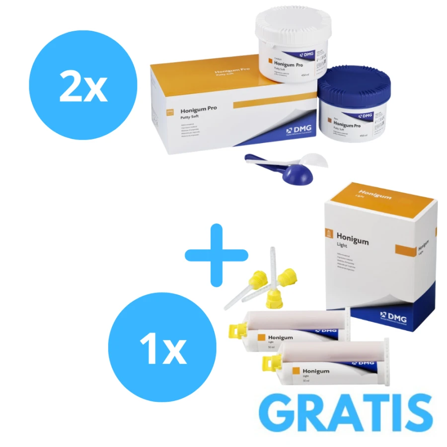 2 x Honigum Pro Putty Soft 2x450ml + Gratis Honigum Pro 2 x 50 ml 2 x Honigum Pro Putty Soft 2x450ml + Gratis Honigum Pro 2 x 50 ml