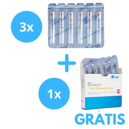 3 x Reciproc Blue ( Dowolne Rozmiary ) + Gratis 1 x R-Pilot 6 pilnikowy R12,5/25 mm