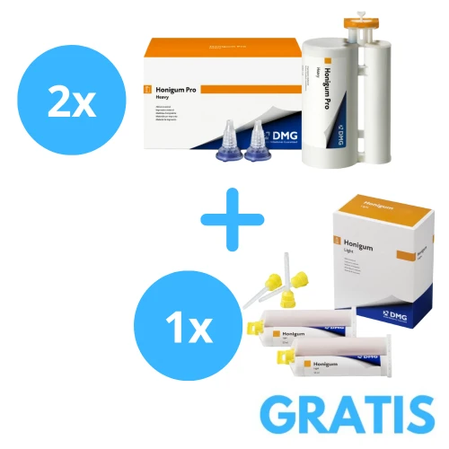 2 x Honigum Pro Heavy MS 1x380ml + Gratis 1x Honigum Pro Light 2 x 50 ml