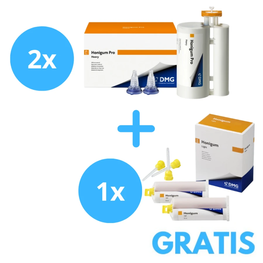 2 x Honigum Pro Heavy MS 1x380ml + Gratis 1x Honigum Pro Light 2 x 50 ml 2 x Honigum Pro Heavy MS 1x380ml + Gratis 1x Honigum Pro Light 2 x 50 ml