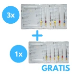 3 x Protaper Gold ( 6 sztukowe ) + Gratis  ProTaper Gold Asortyment (Opakowanie 6 pilników)