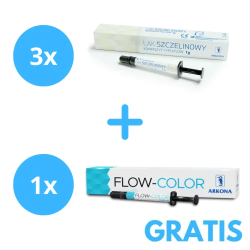 3 x Lak Szczelinowy Arkona + Gratis 1 x Flow Color