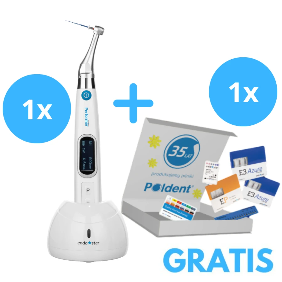 Endostar Performer Mikrosilnik Endodontyczny z Wbudowanym Endometrem Endostar Performer Mikrosilnik Endodontyczny z Wbudowanym Endometrem