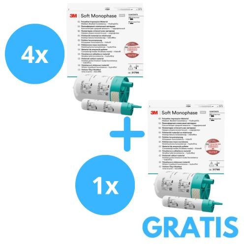 4 x Monophase/Monophase Soft + Gratis 1 x Monophase/Monophase Soft