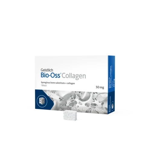 GEISTLICH BIO-OSS® COLLAGEN 50MG (2,5X5,0X7,5 MM), BLOCZEK KOLAGENOWY - 50MG GRANULATU S + 10% KOLAGEN WIEPRZOWY