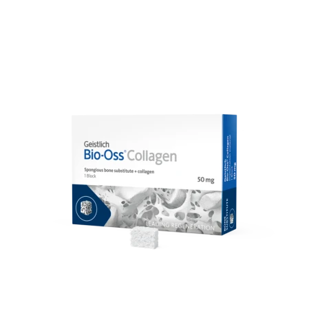 GEISTLICH BIO-OSS® COLLAGEN 50MG (2,5X5,0X7,5 MM), BLOCZEK KOLAGENOWY - 50MG GRANULATU S + 10% KOLAGEN WIEPRZOWY