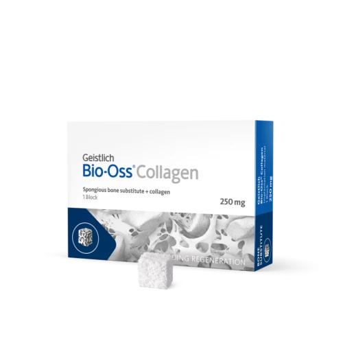GEISTLICH BIO-OSS® COLLAGEN 250 MG (7,0 X 7,0 X 7,0 MM), BLOCZEK KOLAGENOWY 250 MG GRANULATU S + 10% KOLAGEN WIEPRZOWY