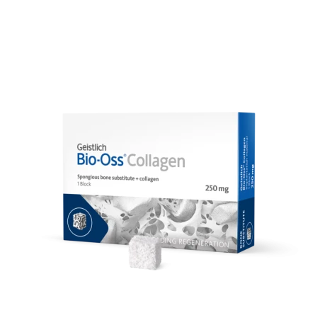 GEISTLICH BIO-OSS® COLLAGEN 250 MG (7,0 X 7,0 X 7,0 MM), BLOCZEK KOLAGENOWY 250 MG GRANULATU S + 10% KOLAGEN WIEPRZOWY