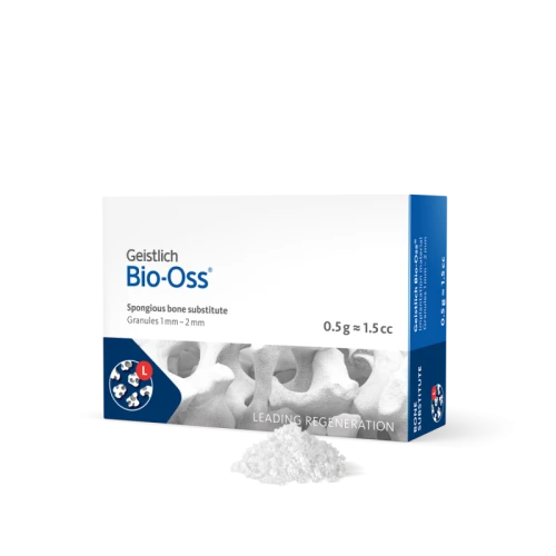 GEISTLICH BIO-OSS, WOŁOWY SUBSTYTUT KOŚCI, GRANULKI 1-2 MM, 0,5 G (~1,5 CM3)