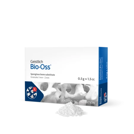 GEISTLICH BIO-OSS, WOŁOWY SUBSTYTUT KOŚCI, GRANULKI 1-2 MM, 0,5 G (~1,5 CM3)