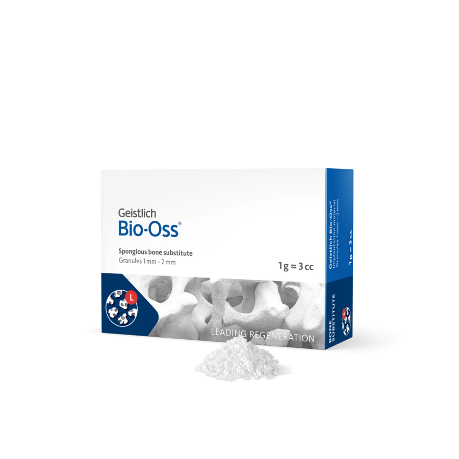 GEISTLICH BIO-OSS, WOŁOWY SUBSTYTUT KOŚCI, GRANULKI 1-2 MM, 1 G (~3,0 CM3)