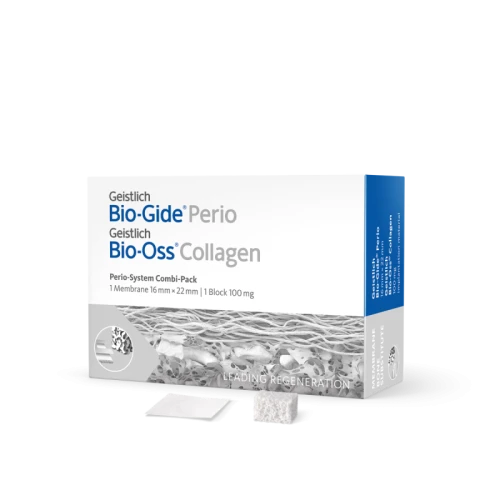 GEISTLICH PERIO-SYSTEM COMBI-PACK, ZESTAW BIO-OSS COLLAGEN 100 MG + BIO-GIDE® PERIO 16 × 22 MM