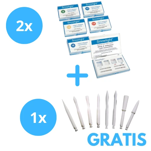 2 x SnowLight + Gratis 1 x Wiertła StainBuster ( Assortyment 6 szt)