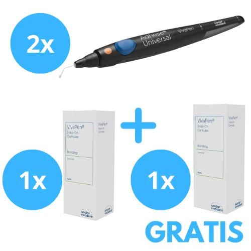 2 x Adhese Universal Kit VivaPen + 1 x VivaPen Snap-On Cannulas 100szt + Gratis 1 x VivaPen Snap-On Cannulas 100szt