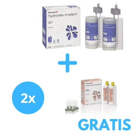 Hydrorise Implant Heavy Body+ Gratis Hydrorise Implant Light Body + 2 x 50ml 12 końcówek mieszających