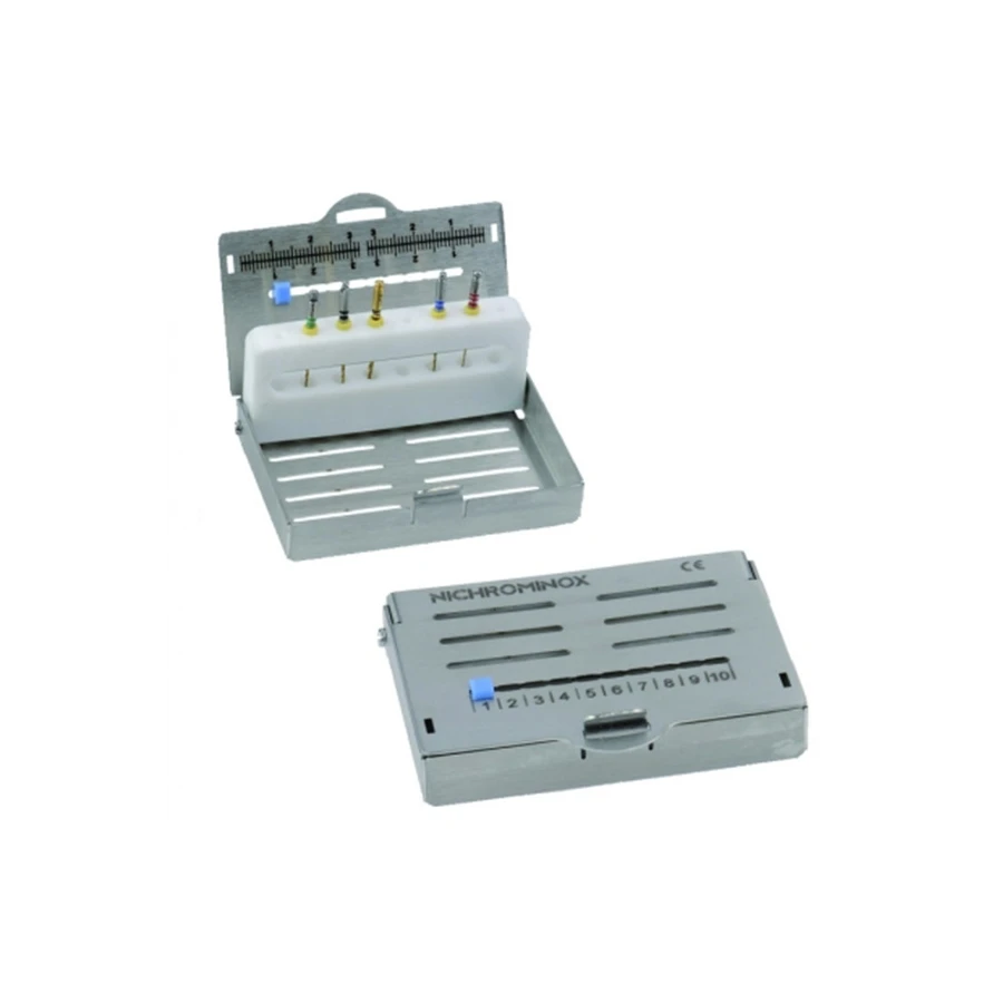 Endo Pro 8 - Stalowy endoboks z 8 otworami na instrumenty endo Endo Pro 8 - Stalowy endoboks z 8 otworami na instrumenty endo